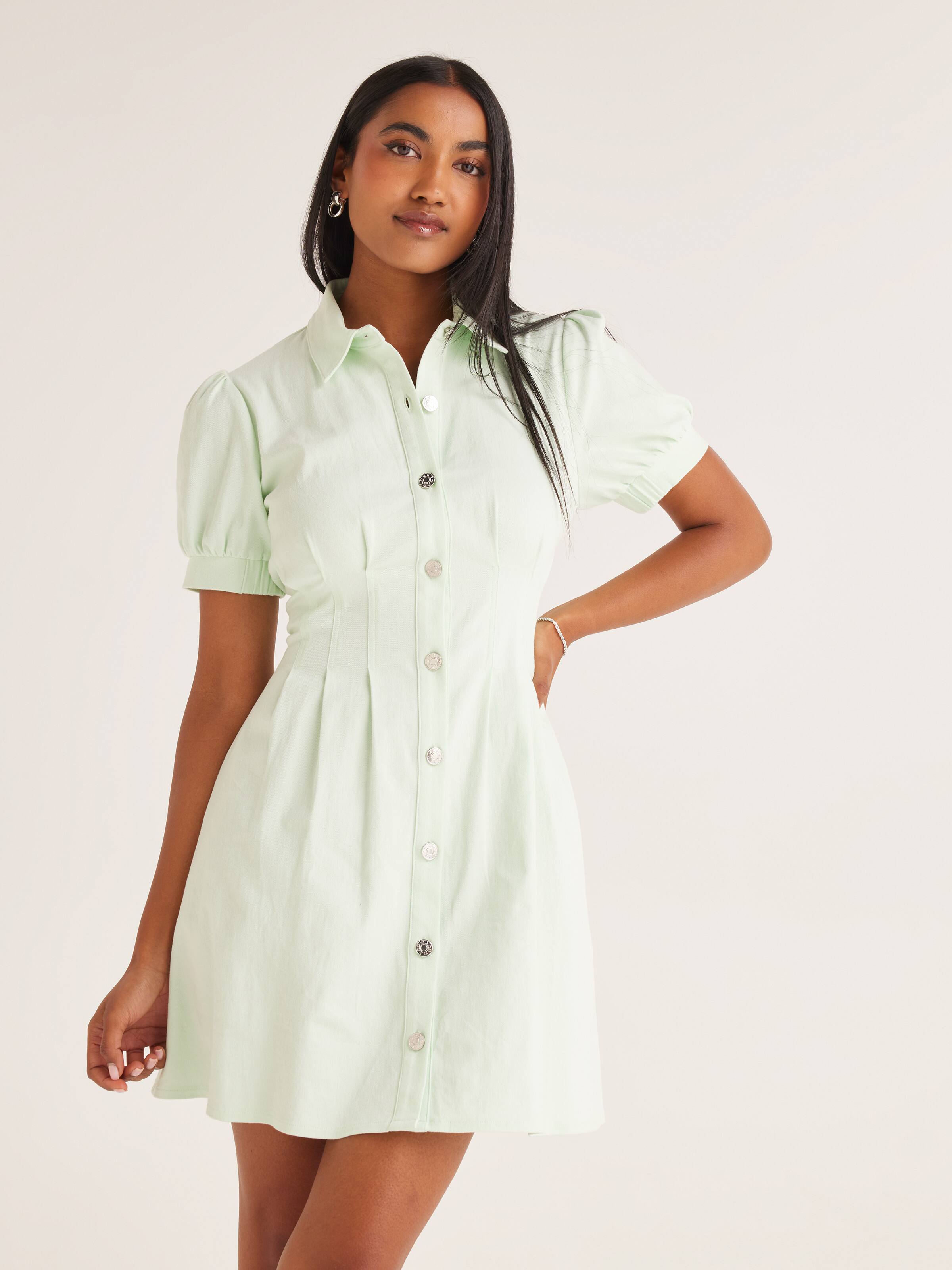 Carrie Denim Corset Dress Dotti Online