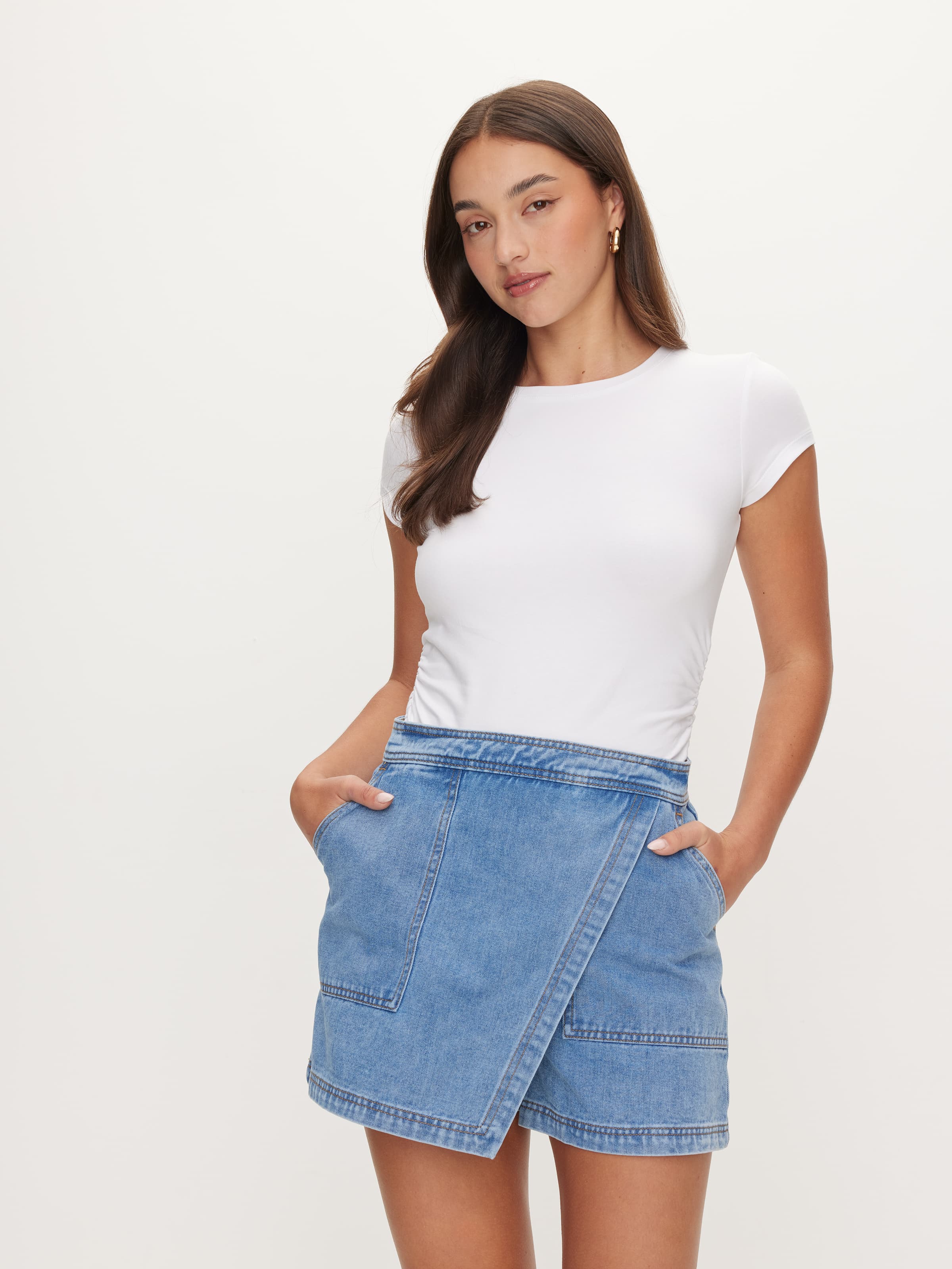 DAISY DATE DENIM SKORT main image 1
